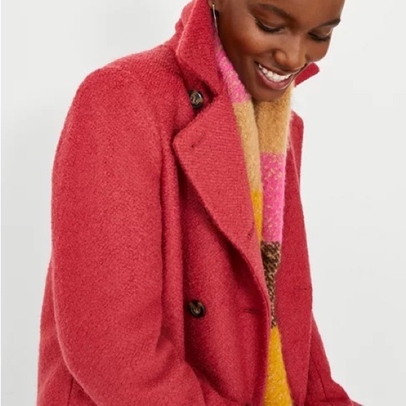 Ann Taylor Textured Wool Blend Double Breasted Coat 593050 - Picture 2 of 10